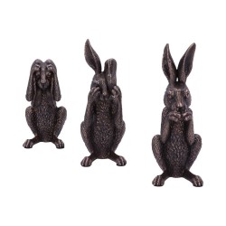 Three Wise Hares 14cm