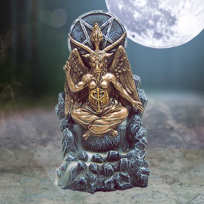 Baphomet Backflow Incense Burner 18cm