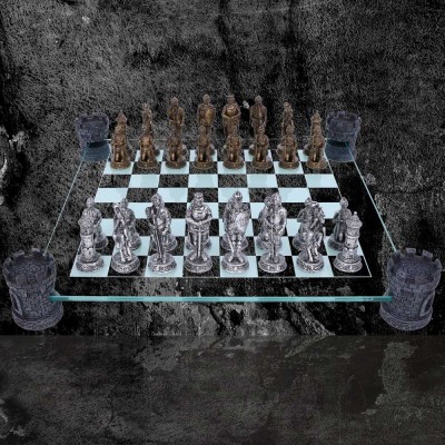 Medieval Knight Chess Set 43cm