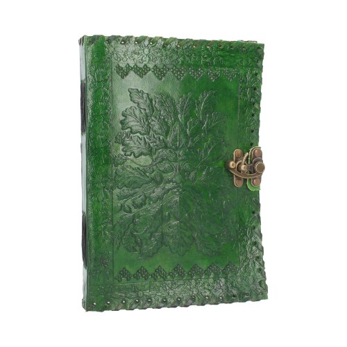 Greenman Leather Journal & Lock 25 x 18cm