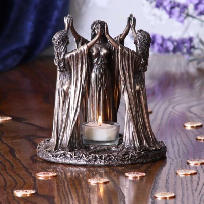 Wicca Ceremony Tea Light Holder 17cm