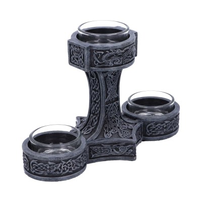 Thor's Hammer Tea Light Holder 18.5cm