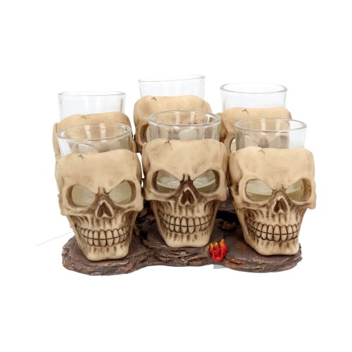 Six Shooter Skulls 10cm (set of 6)