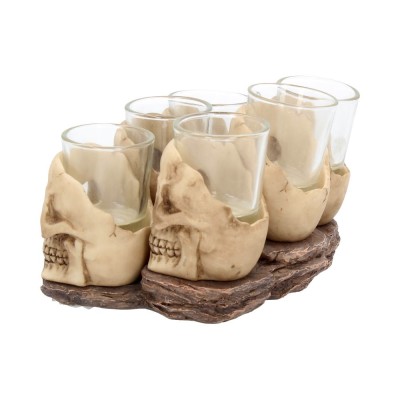 Six Shooter Skulls 10cm (set of 6)